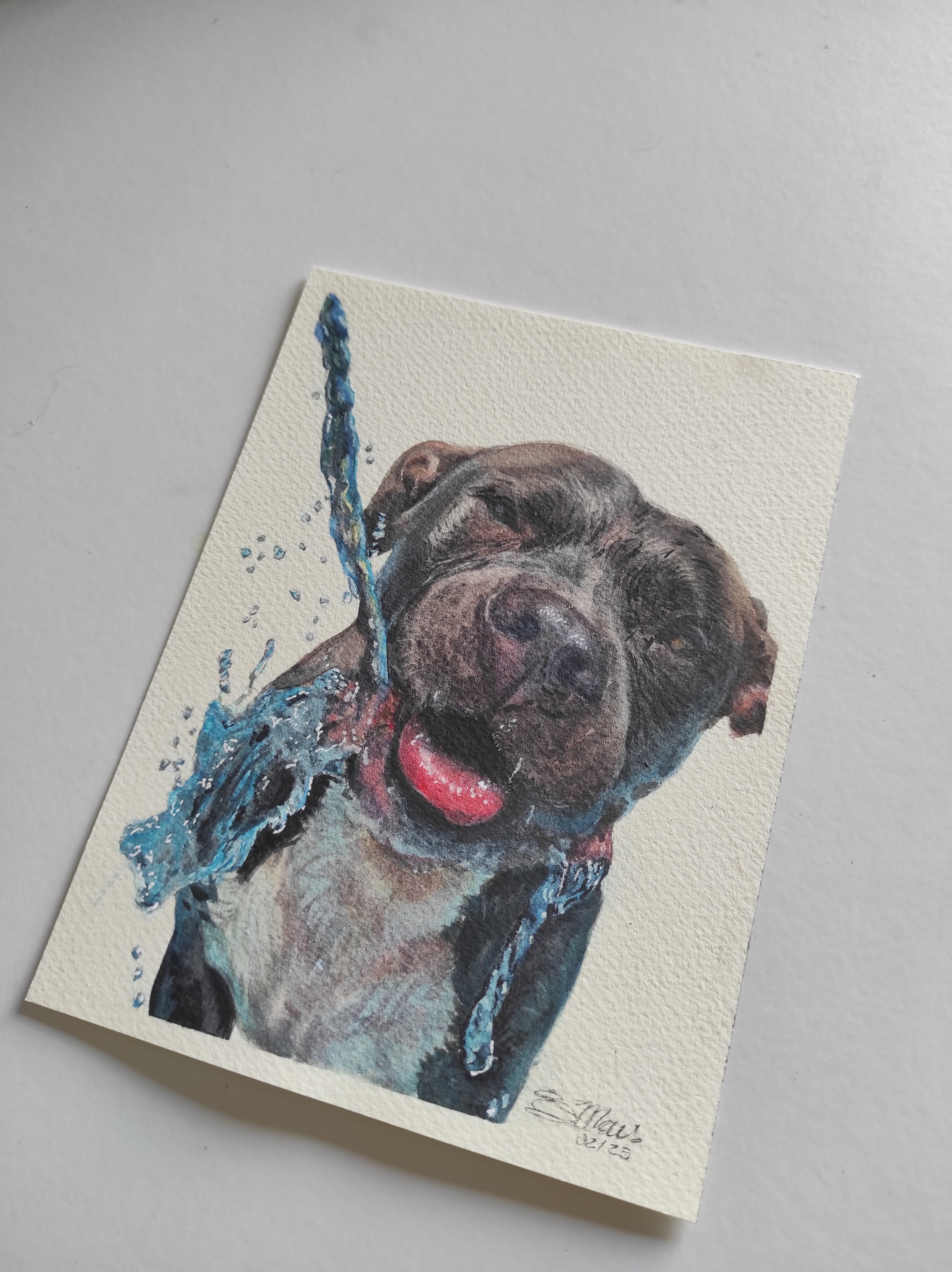 Obra em aquarela autoral